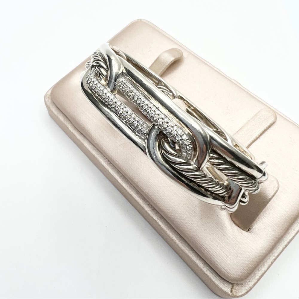 David Yurman Labyrinth Link Bracelet w/ Diamonds - Picture 11 of 15